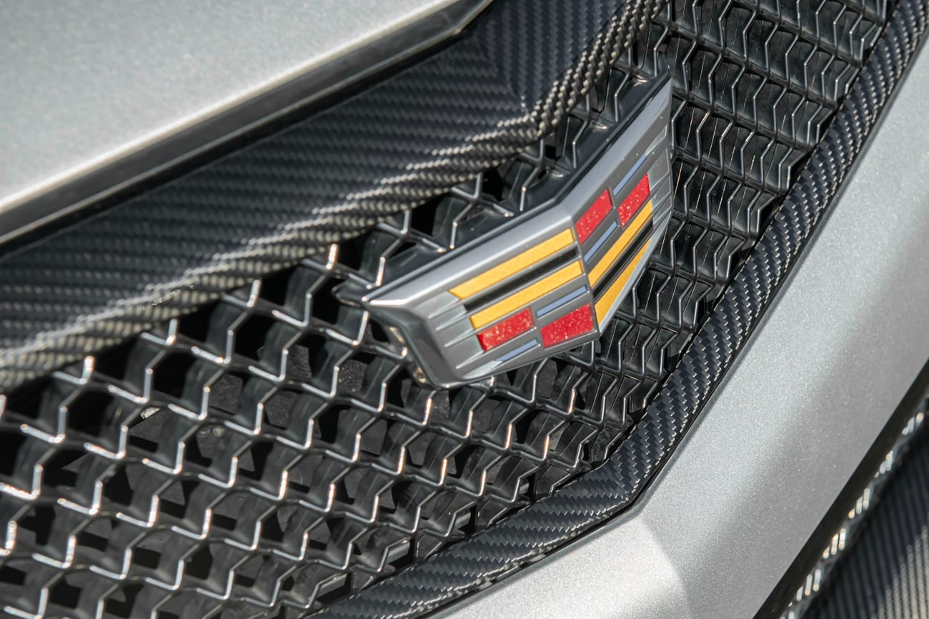2016-19 CADILLAC ATS-V | CARBON FIBER FRONT GRILLE TRIM SURROUNDING MOLDING REPLACEMENT