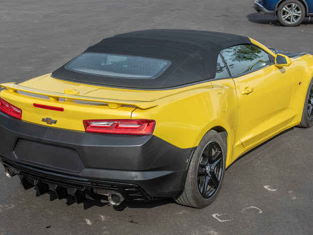 2016-Up Camaro |  Performance Track Style MATTE BLACK Rear Quad Exit Diffuser