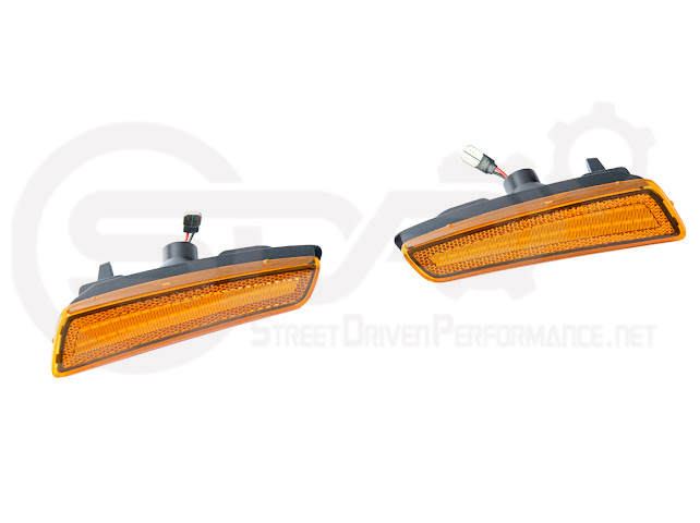 2008-2009 Pontiac G8 | Front Clear / Amber / or Smoke Lens Amber Light LED Side Markers Pair