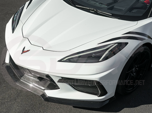 2020-Up Corvette C8 STINGRAY & Z51 | Z06 Z07 Package Front Bumper Lip Splitter Ground Effects