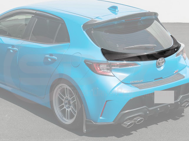 2019-UP TOYOTA GR COROLLA | JDM SDP PERFORMANCE STYLE CARBON FIBER REAR HATCH MID WING SPOILER