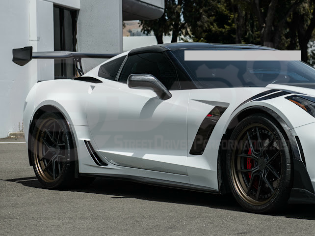 2014-2019 Chevrolet Corvette C7 | Factory Style CARBON FIBER Full Mirror Cap Covers Pair