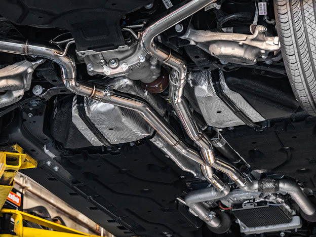 2024-PRESENT FORD MUSTANG S650 GT | STRAIGHT CAT BACK DUAL BURNT TIPS EXHAUST