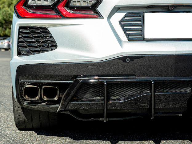 2020+ CORVETTE C8 Z51 REAR LOWER DIFFUSER FINS *ADD-ON*