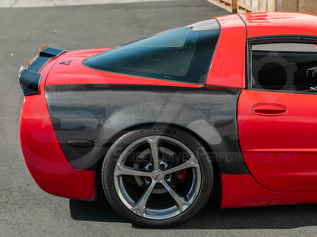 1997-2004 Chevrolet Corvette C5 | ZR1 Extended Style GLOSSY BLACK Rear Trunk Lid Wickerbill Spoiler Wing