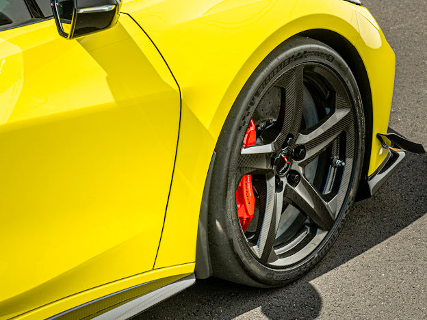 2023+ CHEVROLET CORVETTE C8 Z06 & E-RAY | MATTE BLACK XL EXTENDED FRONT SPLASH GUARD