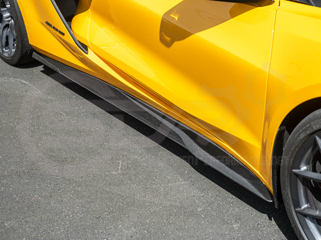2023-UP CHEVROLET CORVETTE C8 Z06 & E-RAY | SDP PERFORMANCE TRACK STYLE SIDE SKIRTS ROCKER PANEL GROUND EFFECTS