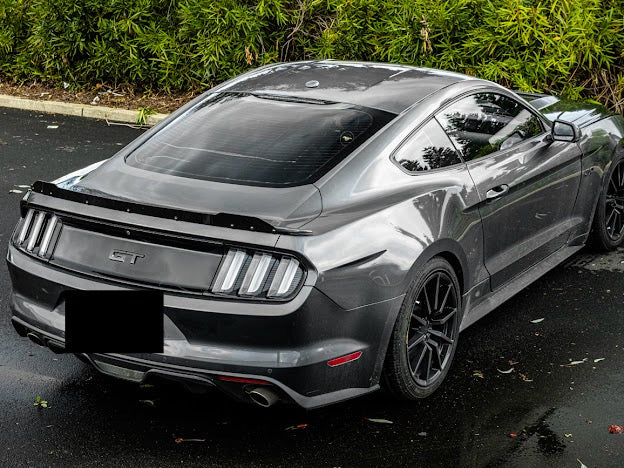 2015-23 FORD MUSTANG GT | SMOKE TINTED REAR SPOILER WICKERBILL FLAP INSERT