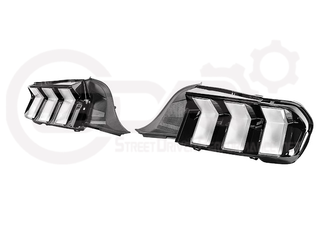 2024-Up Ford Mustang S650 | EURO RGB Sequential Signal LED XB Rear Taillights Pair (Clear or Smoke Lenses)