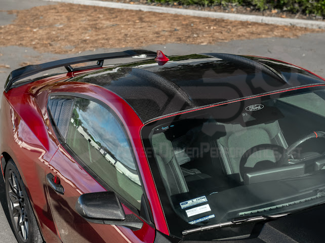 2015-Up Ford Mustang S550 & S650 Coupe | Factory Style Dry CARBON FIBER Tape-On Top Roof Panel Cover