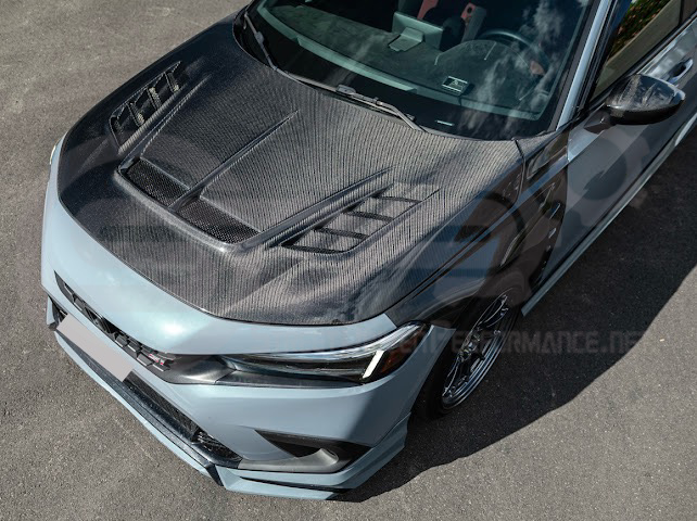 2022-UP HONDA CIVIC | JDM VARIS STYLE FRONT VENTED HOOD