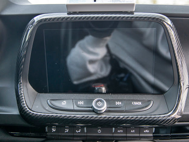 2016-2024 6TH GEN CAMARO | DASH PANEL RADIO CARBON FIBER TRIM COVER