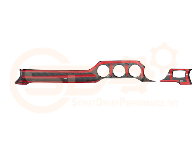 2015-2023 FORD MUSTANG S550 | CARBON FIBER DASHBOARD PANEL TRIM COVER
