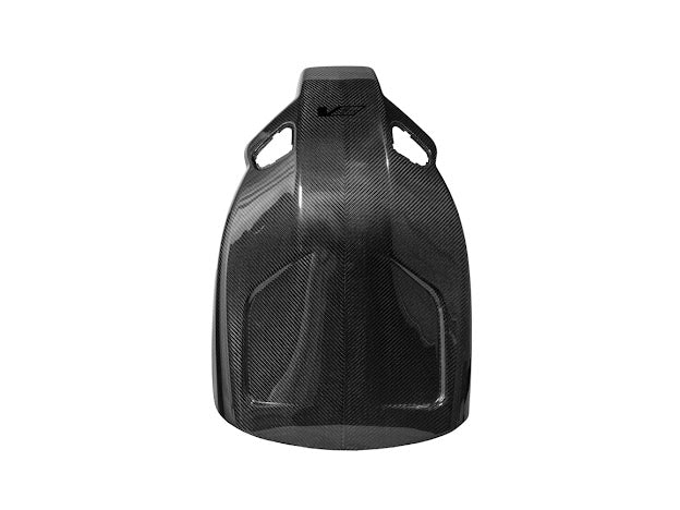Cadillac ATS-V Sedan Recaro carbon fiber seat rear panel cover replacement for driver and passenger sides.