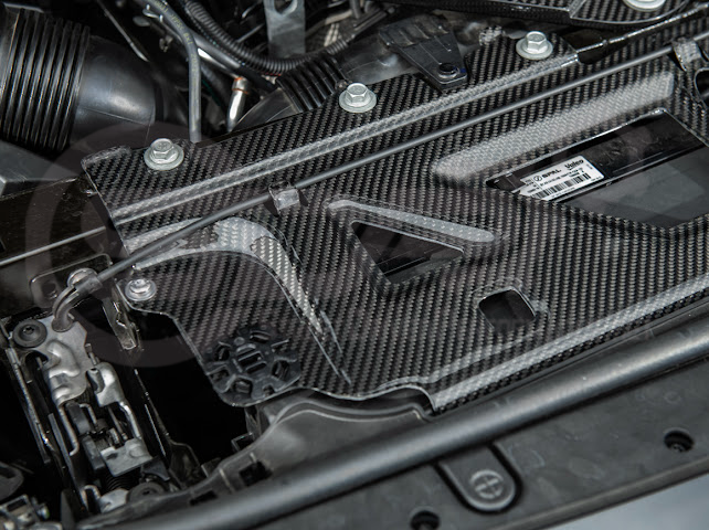 2021+ BMW G87 G80 G82 M2 M3 M4 | DRY CARBON FIBER WATER TANK RADIATING PLATE COVER TRIM