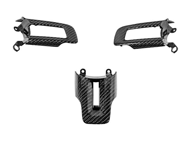 2015-2023 FORD MUSTANG S550 | CARBON FIBER STEERING WHEEL BUTTON COVER