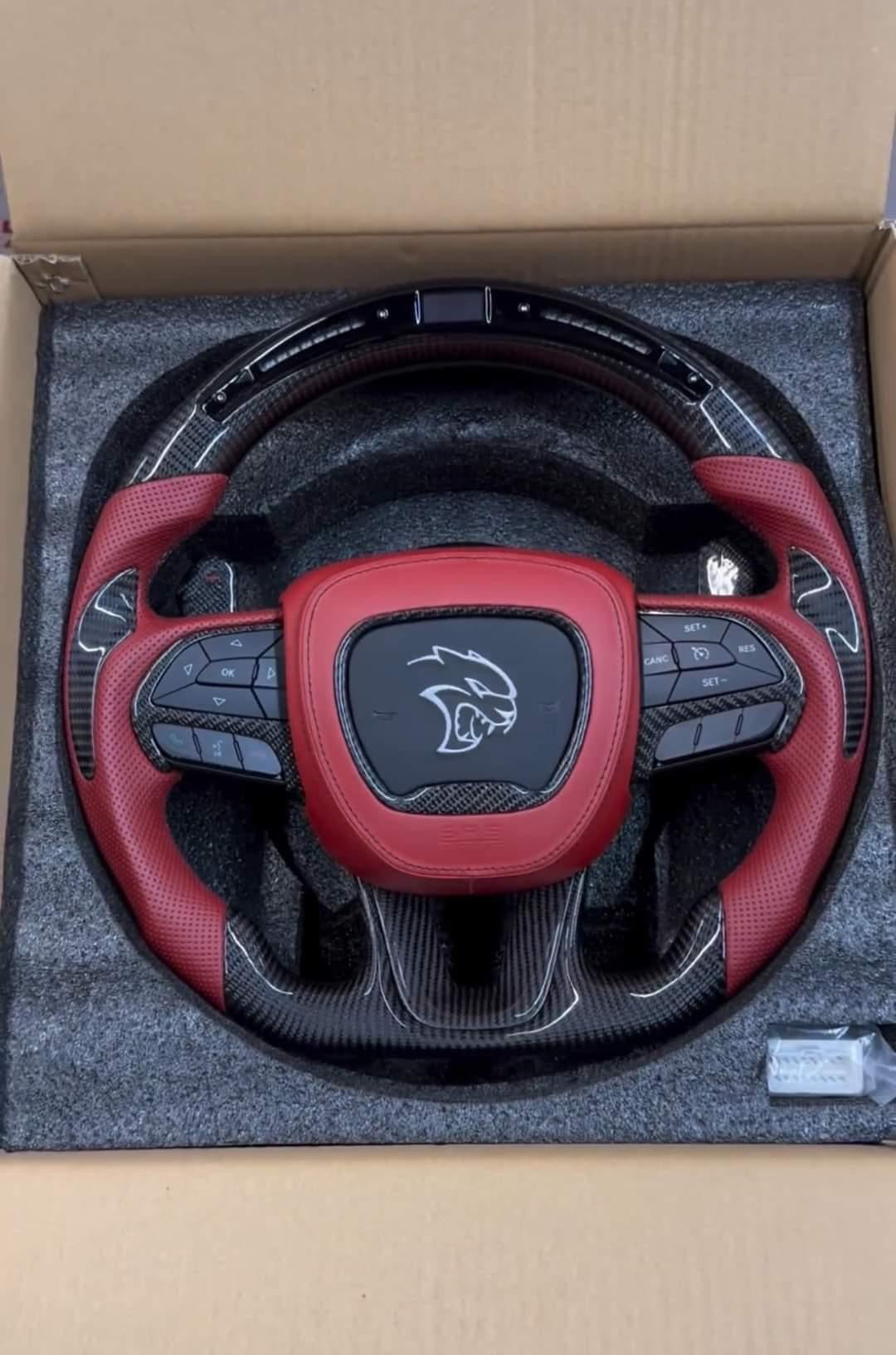 2005 - 2024+ MOPAR Dodge Charger Custom Carbon Fiber Steering Wheel with options