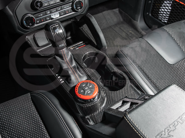 2021-UP FORD BRONCO CARBON FIBER GEAR SHIFT PANEL TRIM COVER