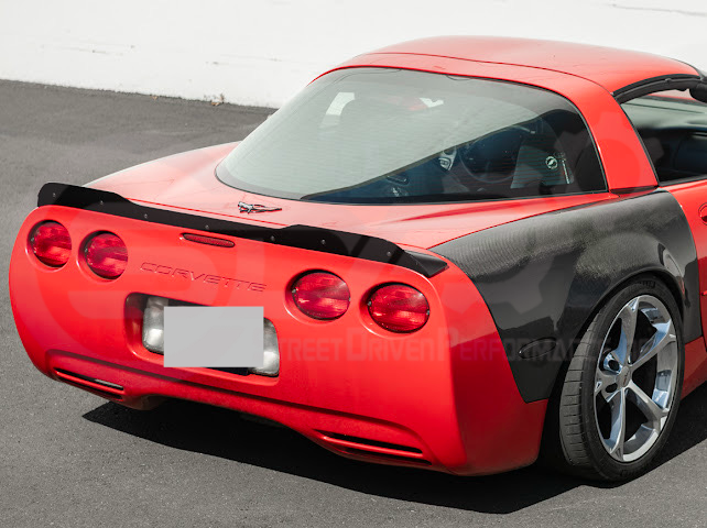 1997-2004 Chevrolet Corvette C5 | ZR1 Extended Style GLOSSY BLACK Rear Trunk Lid Wickerbill Spoiler Wing