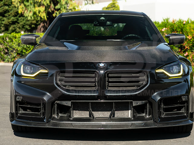 2023-Up BMW G87 M2 | V Style CARBON FIBER Front Vented Heat Extraction Hood
