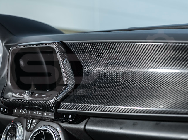 2016-2024 Chevrolet Camaro 6th Gen | Factory Style Carbon Fiber Dashboard Passenger Side Instrument Panel Cover Replacement