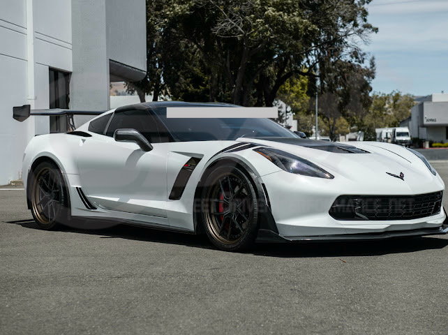 2014-2019 Chevrolet Corvette C7 | Factory Style CARBON FIBER Full Mirror Cap Covers Pair