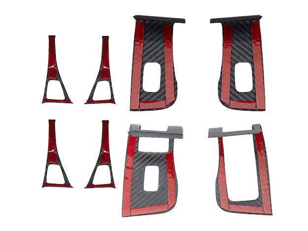 2020-UP TESLA MODEL 3 & Y CARBON FIBER INTERIOR DOOR GLASS LIFTING PANEL COVER