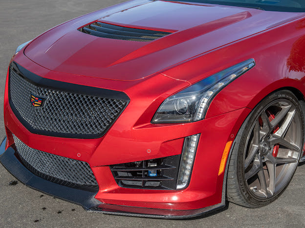 2016-2019 CADILLAC CTS-V3  | FRONT LIP SPLITTER GROUND EFFECTS AND WHEEL ARCHES - CARBON FIBER