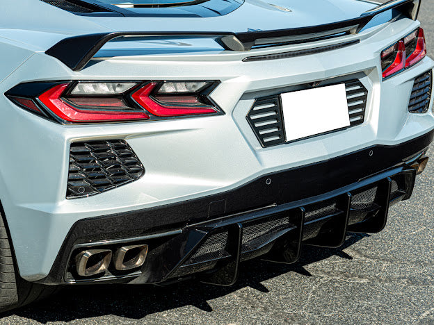 2020+ CORVETTE C8 Z51 REAR LOWER DIFFUSER FINS *ADD-ON*
