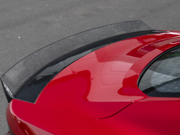 2024-UP FORD MUSTANG S650 | CARBON FIBER REAR TRUNK DUCKTAIL INTEGRATED WING SPOILER MODULE
