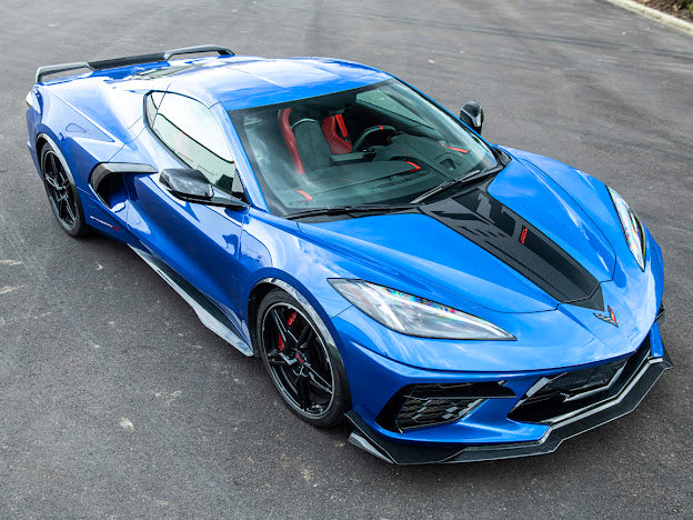 2020+ CHEVROLET CORVETTE C8 | SDP PERFORMANCE PACKAGE HYDRO DIPPED CARBON FIBER SIDE WHEEL FENDER PAIR