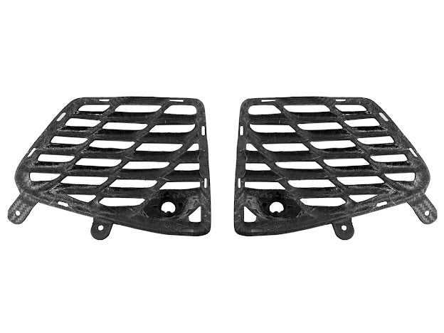 2020+ CHEVROLET CORVETTE C8 STINGRAY & Z51 | CARBON FIBER REAR GRILL TRIM COVER PAIR