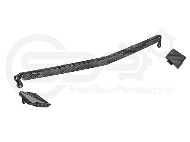 2023-Up Corvette C8 Z06 | Factory Style CARBON FIBER Front Grille License Holder Tow Trim