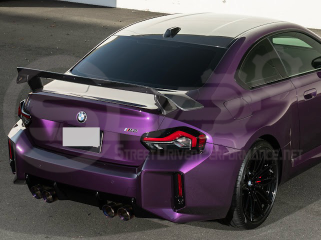 2023-UP BMW G87 M2 | M PERFORMANCE TRACK CARBON FIBER REAR HIGH WING SPOILER