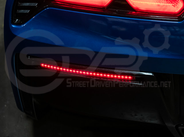 2014-2019 Chevrolet Corvette C7 | Rear Diffuser Smoke or Clear Lens LED Reflector Light Pair