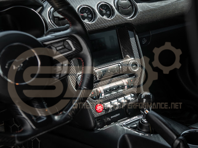 2015-2023 S550 | FORD MUSTANG CARBON FIBER CENTER CONSOLE CONTROL PANEL TRIM COVER
