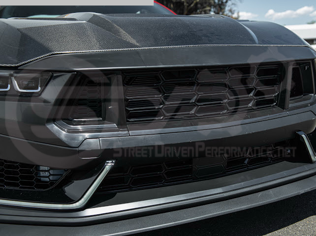 2024-Up Mustang S650 EcoBoost & GT | Dark Horse Style Front Bumper Full Replacement Kit w/ LED Light Side Grille