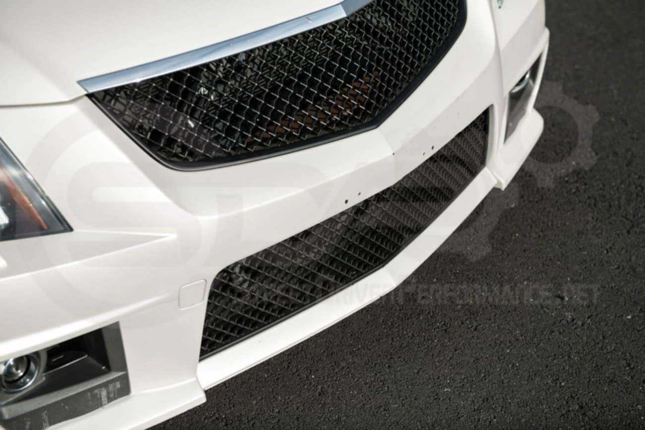 2009-2015 Cadillac CTS-V V2 -  Black front grilles set (blank no emblem)
