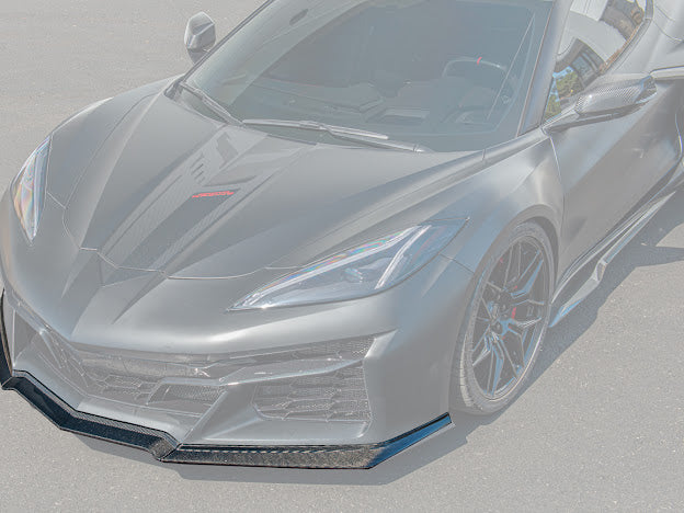 2023+ CORVETTE C8 Z06 & E-Ray | 3-PIECES FRONT LIP SPLITTER GROUND EFFECTS