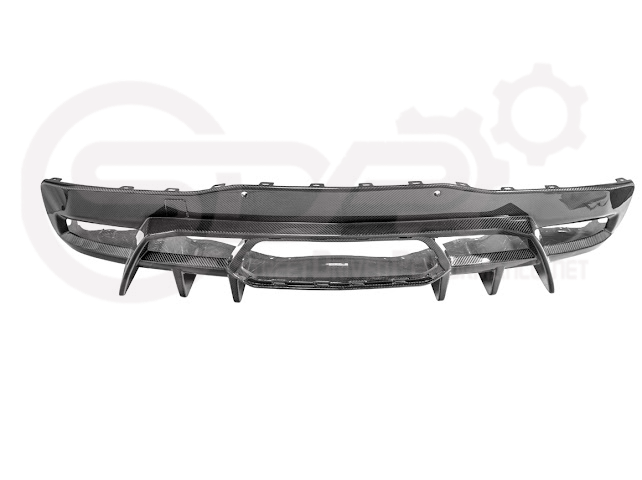 2023-UP CHEVROLET CORVETTE C8 Z06 | SDP PERFORMANCE PACKAGE CARBON FIBER REAR BUMPER FINNED DIFFUSER