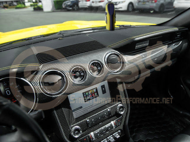 2015-2023 FORD MUSTANG S550 | CARBON FIBER DASHBOARD PANEL TRIM COVER