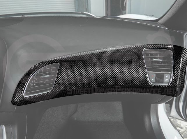 2014-2019 CHEVROLET CORVETTE C7 | DRY CARBON FIBER PASSENGER SIDE DASHBOARD AIR DUCT VENT PANEL COVER