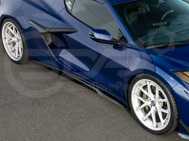 2023-UP CHEVROLET CORVETTE C8 Z06 & E-RAY | SDP PERFORMANCE TRACK STYLE SIDE SKIRTS ROCKER PANEL GROUND EFFECTS