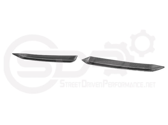 2023-Up CORVETTE C8 Z06 / E-RAY / ZR1 | CARBON FIBER 1.5 INCH EXTENDED REAR SPOILER WING WICKER BILL WINGLETS PAIR