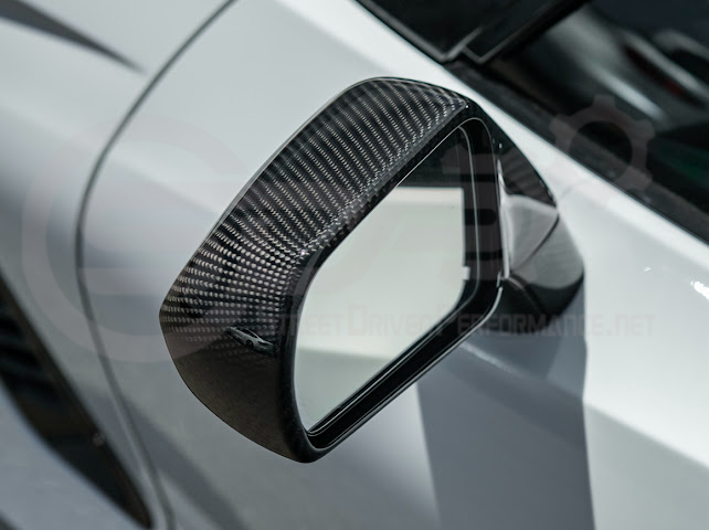 2014-2019 Chevrolet Corvette C7 | Factory Style CARBON FIBER Full Mirror Cap Covers Pair