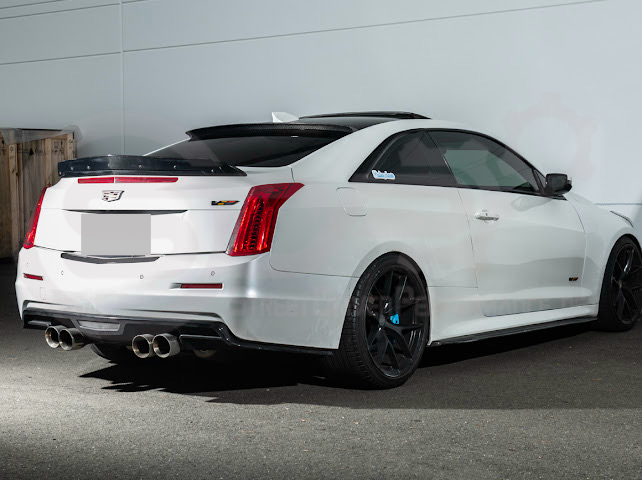 2013-2018 Cadillac ATS ATS-V Coupe | Carbon Fiber Rear Roof Top Window Spoiler Wing