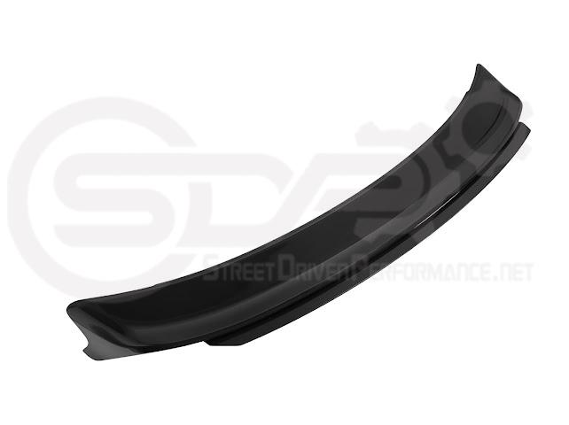 Dodge Charger SRT Hellcat Redeye style rear trunk wing spoiler in matte or gloss black with wickerbill design, installed on car.