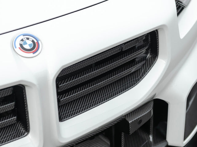 2023-Up BMW G87 M2 | Factory Style Carbon Fiber Front Upper Grille Replacement