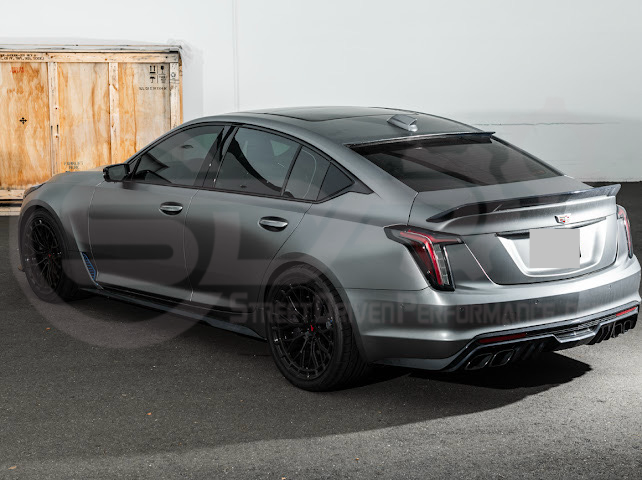2020-Present Cadillac CT5 / CT5-V / CT5-V Blackwing | SDP Performance Style CARBON FIBER Rear Window Top Roof Spoiler Wing