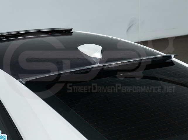 2013-2018 Cadillac ATS ATS-V Coupe | Carbon Fiber Rear Roof Top Window Spoiler Wing